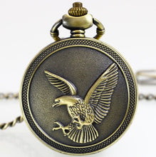 Load image into Gallery viewer, Fashion Male Back Brown Cover Vintage Classic Pocket Watch Box Holder Storage Case Coin Purse Pouch Bag With Chain