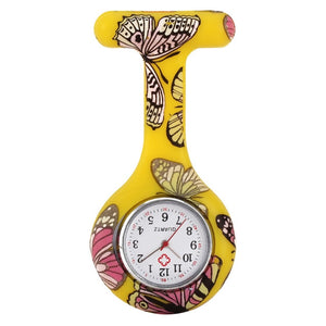 Pocket Watch Clip-on Fob Quartz Brooch Hanging Rubber Silicone Nurse Watch Fashion Casual Men Women Unisex relogio feminino saat