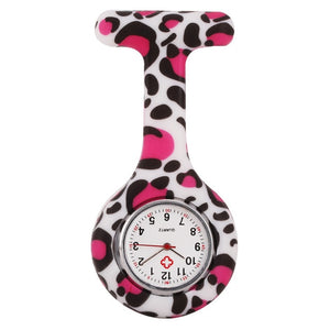 Pocket Watch Clip-on Fob Quartz Brooch Hanging Rubber Silicone Nurse Watch Fashion Casual Men Women Unisex relogio feminino saat