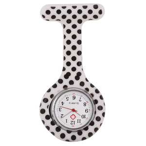 Pocket Watch Clip-on Fob Quartz Brooch Hanging Rubber Silicone Nurse Watch Fashion Casual Men Women Unisex relogio feminino saat