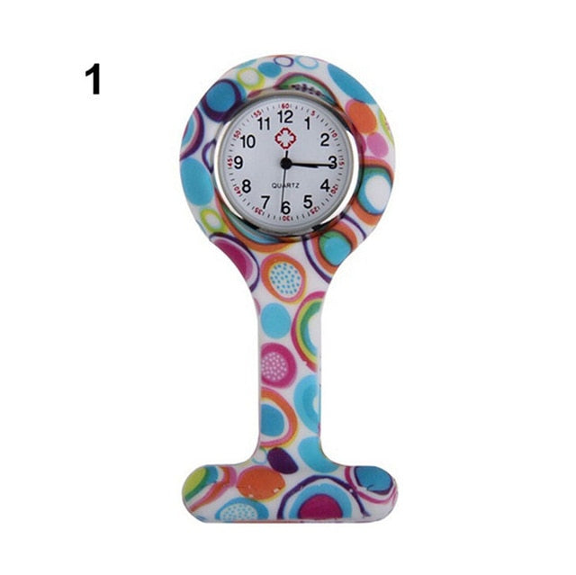 Pocket Watch Clip-on Fob Quartz Brooch Hanging Rubber Silicone Nurse Watch 2019 Casual Men Women Unisex relogio feminino saat