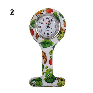 Pocket Watch Clip-on Fob Quartz Brooch Hanging Rubber Silicone Nurse Watch 2019 Casual Men Women Unisex relogio feminino saat