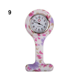 Pocket Watch Clip-on Fob Quartz Brooch Hanging Rubber Silicone Nurse Watch 2019 Casual Men Women Unisex relogio feminino saat