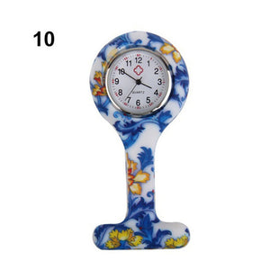 Pocket Watch Clip-on Fob Quartz Brooch Hanging Rubber Silicone Nurse Watch 2019 Casual Men Women Unisex relogio feminino saat