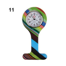 Load image into Gallery viewer, Pocket Watch Clip-on Fob Quartz Brooch Hanging Rubber Silicone Nurse Watch 2019 Casual Men Women Unisex relogio feminino saat