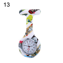 Load image into Gallery viewer, Pocket Watch Clip-on Fob Quartz Brooch Hanging Rubber Silicone Nurse Watch 2019 Casual Men Women Unisex relogio feminino saat