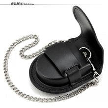 Load image into Gallery viewer, Fashion Male Back Brown Cover Vintage Classic Pocket Watch Box Holder Storage Case Coin Purse Pouch Bag With Chain