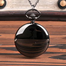 Load image into Gallery viewer, Smooth And Bright Fashion Retro Two-faced Pocket Watch Silver Pocket Watch With Necklace Pocket watch Two Colors To Choose
