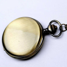 Load image into Gallery viewer, Smooth And Bright Fashion Retro Two-faced Pocket Watch Silver Pocket Watch With Necklace Pocket watch Two Colors To Choose